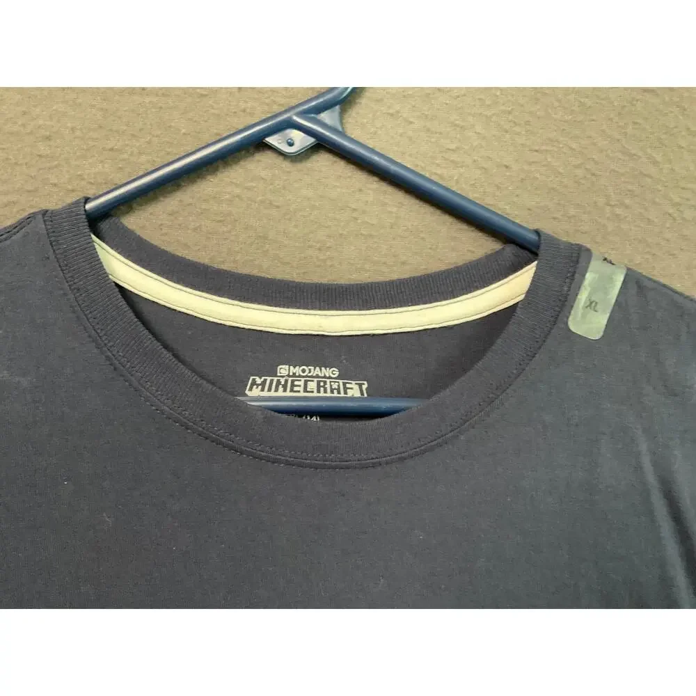 Minecraft Boys XL T-Shirt‎ Create Explore Survive Skeleton Creeper Blue